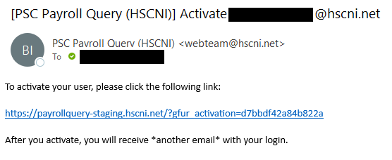 An image showing the email the user will receive